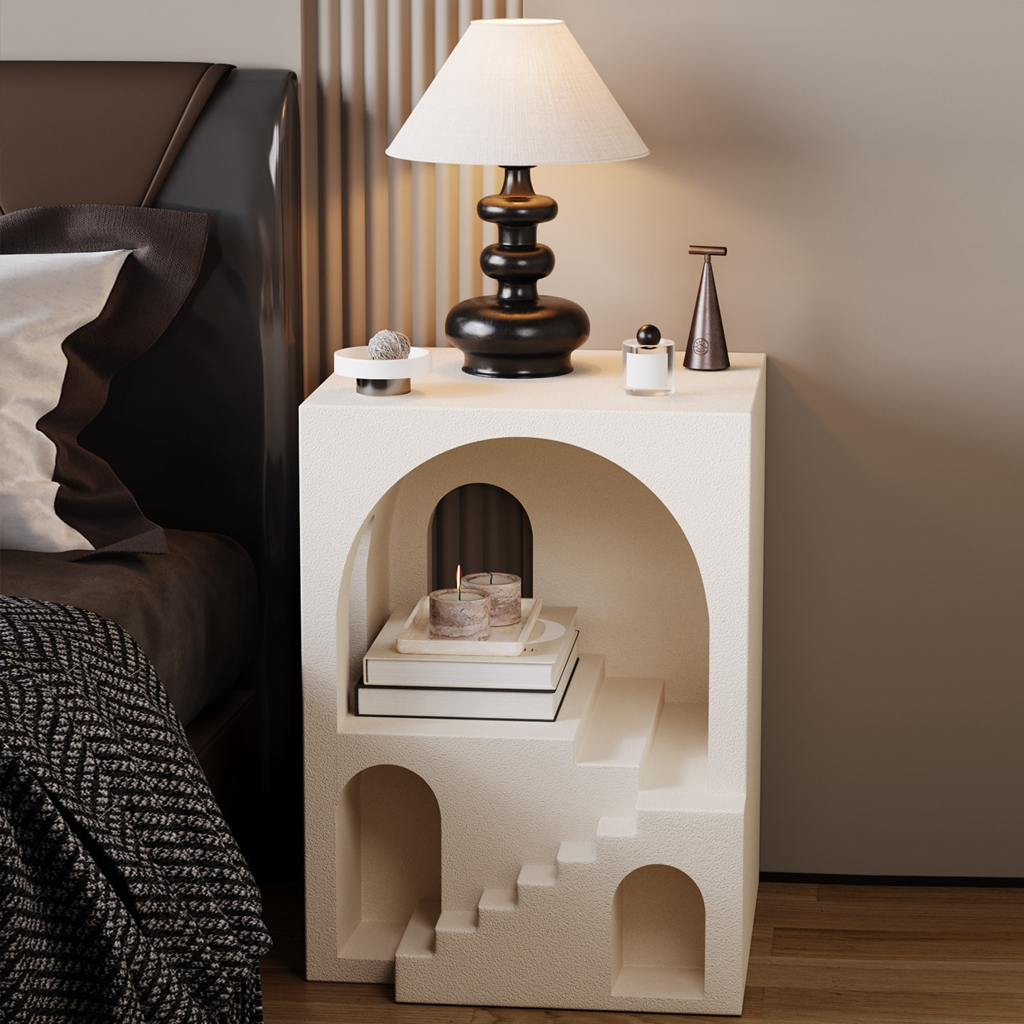 创意卧室床头柜小众设计感家用客厅茶几小户型电视柜旁边落地摆件,淘宝优惠券,粉丝福利购,淘宝优惠卷