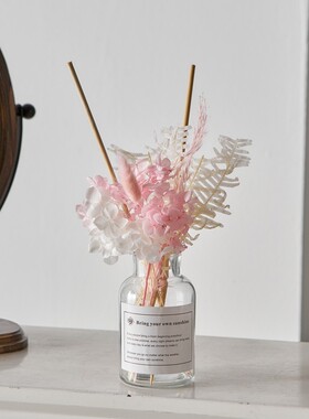 手工钩织毛线花瓶永生花摆件