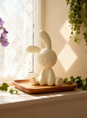 法式浪漫风兔子装饰摆件