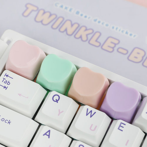 敲敲莓可爱爱心个性键帽客制化机械键盘帽单个ESC立体送女礼物 - 图0