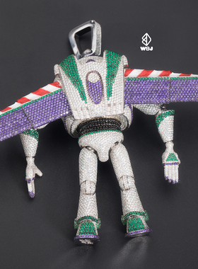 WBJ定制珠宝 更高兄弟定制赠送王嘉尔巴斯光年吊坠非卖品定制欣赏