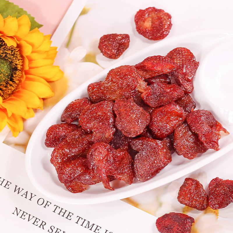 草莓干一斤装烘焙用原料果脯散装蜜饯整箱10kg水果干草莓丁碎零食 - 图0