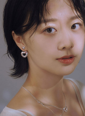 fanyu帆语心动气球百搭心形耳环