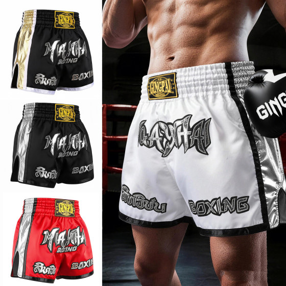 Muay Thai shorts boxing free adult training clothes children