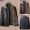 Woodpecker 2025 new style velvet leather jacket for middle-aged and elderly people