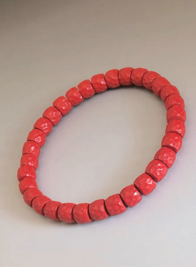 天然朱砂手串男女款本命年转运珠手链红砂手串