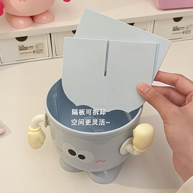 化妆刷收纳筒梳妆台桌面化妆品置物架收纳盒眉笔口红刷子桶笔筒,淘宝优惠券,粉丝福利购,淘宝优惠卷