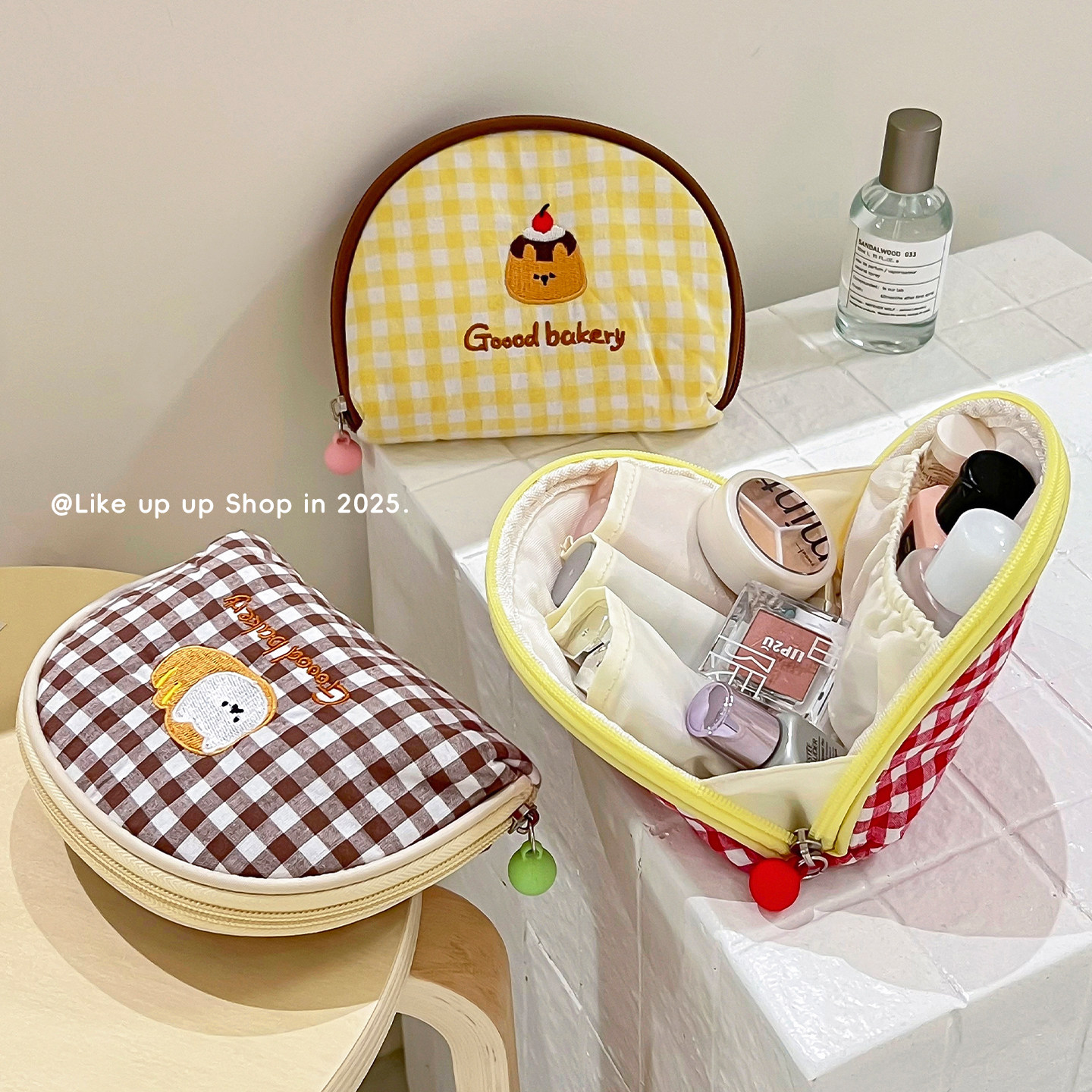 贝壳化妆包小便携式随身收纳包2025新款外出旅行迷你分区口红补妆,淘宝优惠券,粉丝福利购,淘宝优惠卷