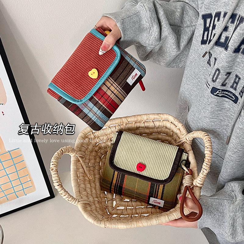 ins风化妆包女小迷你2024新款便携旅行随身补妆口红品杂物收纳袋,淘宝优惠券,粉丝福利购,淘宝优惠卷