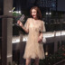 Khí chất của người nổi tiếng là váy ngắn tay lưới ngắn hai dây 2019 hè mới Quần áo nữ Hàn Quốc - váy đầm váy chữ a váy đầm