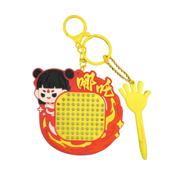 Cartoon maze magnetic steel ball drawing board walking ball toy toy children's educational concentration training ball pendant