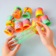 Cartoon Spring Rainbow Circle Children's Educational Toy Kindergarten Creative Gift Colorful Circle Telescopic Elastic Circle