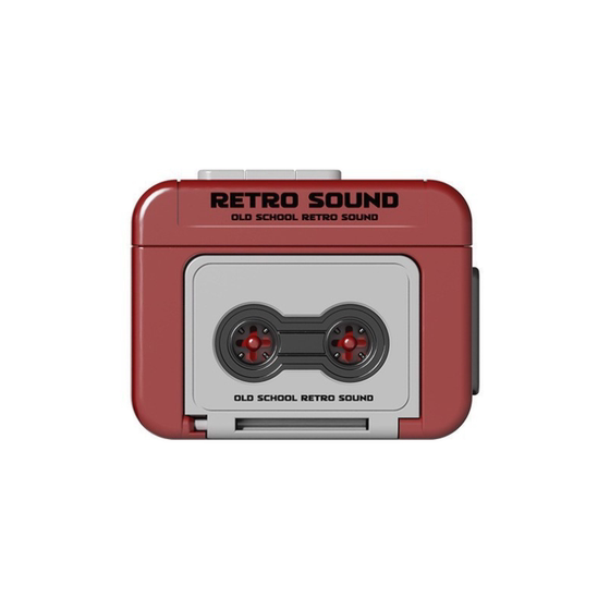 Retro tape recorder pendant gift keychain tape player pendant can play music and tape mini player
