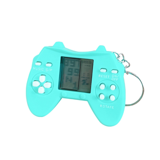 Creative mini Tetris handheld game console kindergarten class small gifts student keychain small prizes
