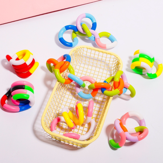 Twist Rope Children's ADHD Concentration Training Finger Relaxation and Decompression Artifact Variety of Twist Le Stress Decompression Toys