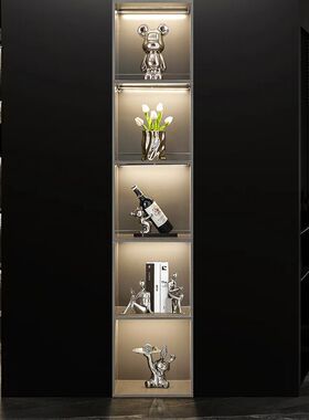 彬彬同款5格6轻奢客厅电视柜装饰品酒柜摆件套装组合直播爆款简约