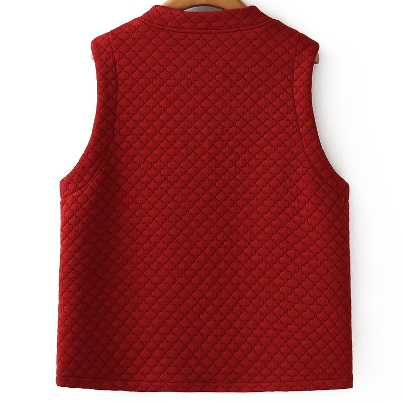 时尚胖妈妈无袖坎肩红色马夹别致宽松舒适内搭背心马甲大码女装秋,淘宝优惠券,粉丝福利购,淘宝优惠卷