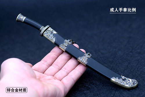 影视古代名剑明朝锦衣卫绣春刀秦始皇剑越王如意汉剑武器摆件模型 - 图1