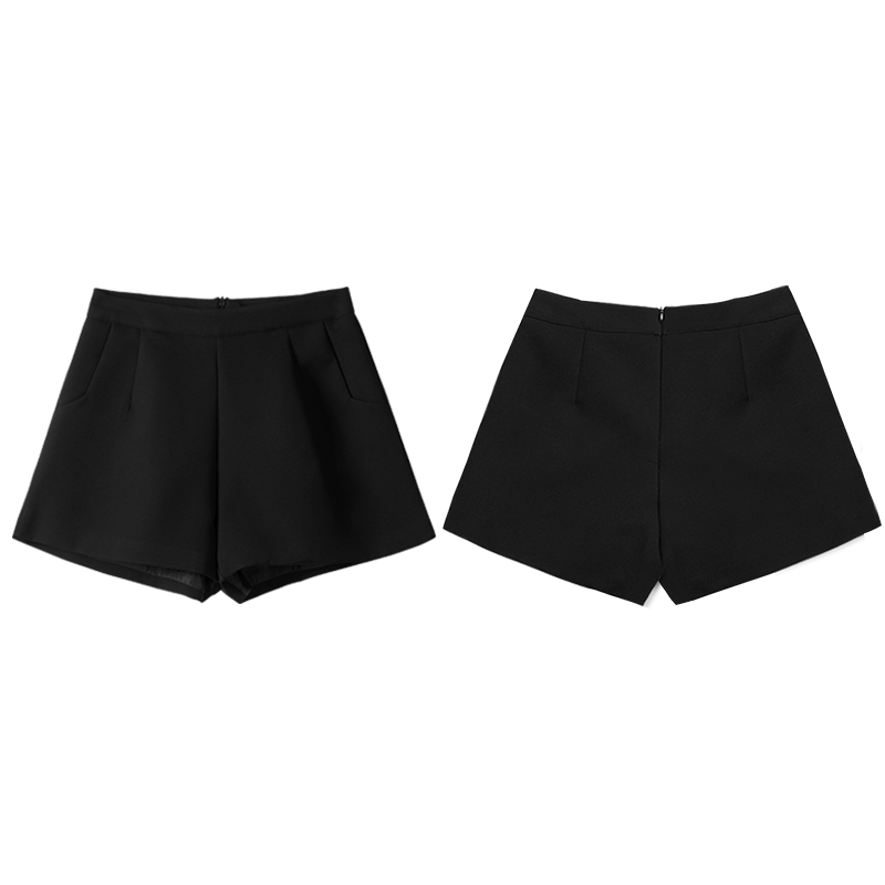 黑色超短裤女夏宽松2020新款打底裤 欧班妮休闲裤