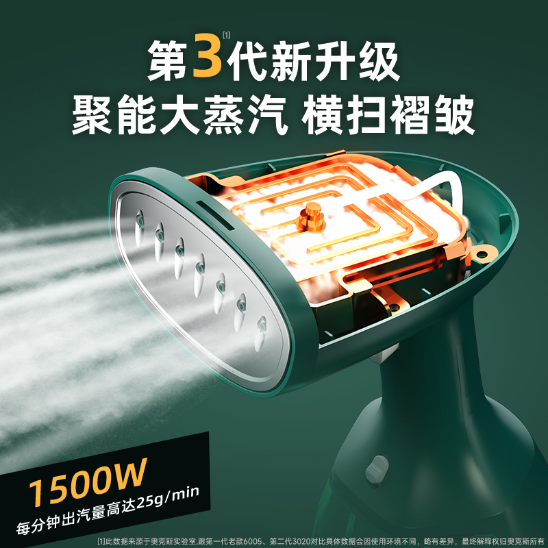 奥克斯手持家用小型蒸汽便携挂烫机 奥克斯万博同辉蒸汽刷/手持挂烫机