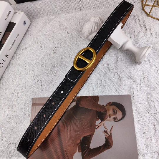 皮带女真皮装饰配毛衣西装牛仔裤两面用牛皮腰带配饰2025新款百搭