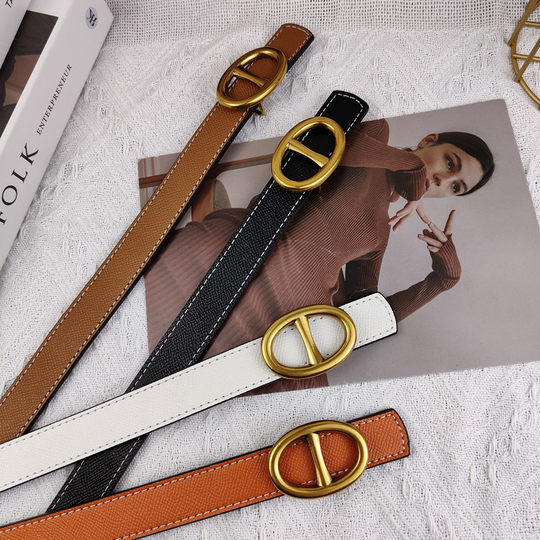 皮带女真皮装饰配毛衣西装牛仔裤两面用牛皮腰带配饰2025新款百搭