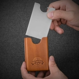 Один кожаный портсигар, мужской портативный ультратонкий ароматизатор, 20 упаковок, защитный чехол из воловьей кожи с китайским ароматом