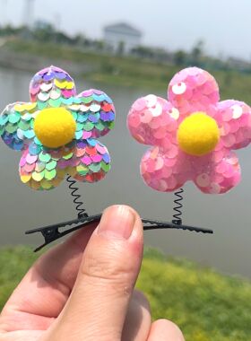 立体发夹亮片可爱幼儿园表演发饰