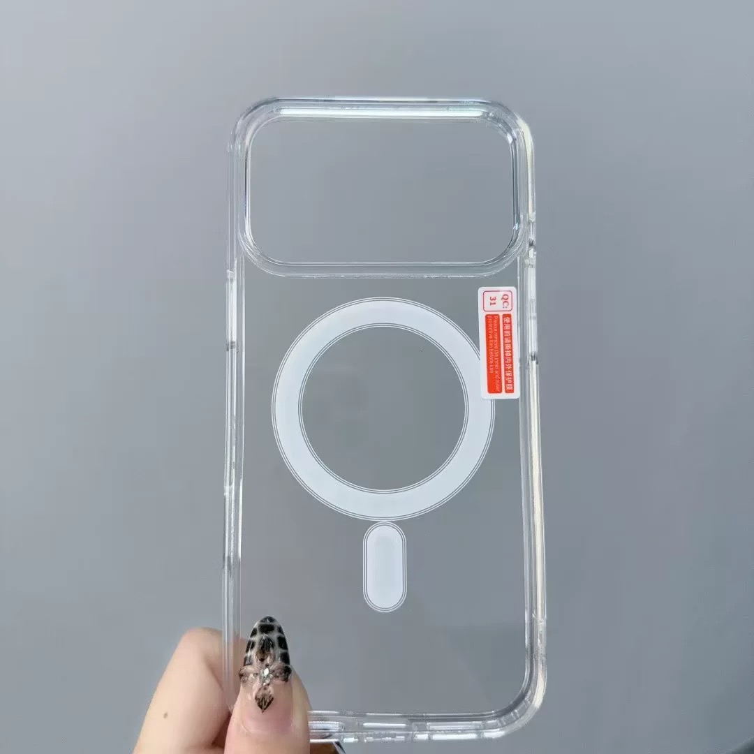 透明壳适用苹果17promaxAIR手防壳官网透明动画苹果MagSafe磁吸iPhone保护套 - 图0
