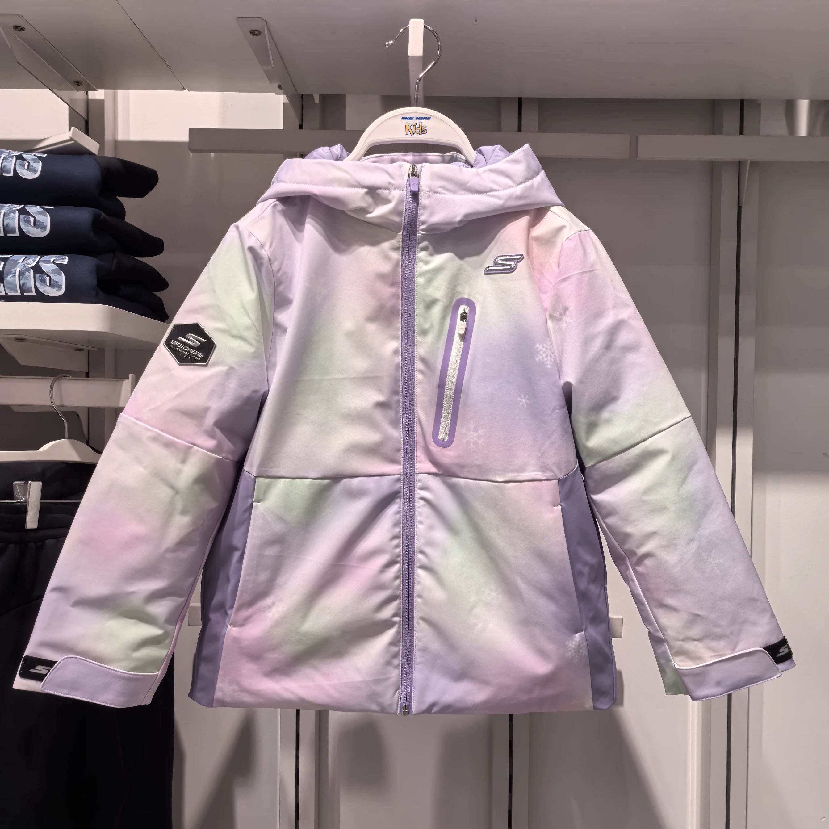 Skechers斯凯奇童25冬新中长款梭织外套羽绒服P425B043 P425G028 - 图2