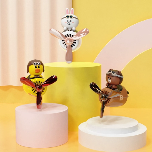 Line friends, милый креативный самолет для авто, аромотерапия, духи
