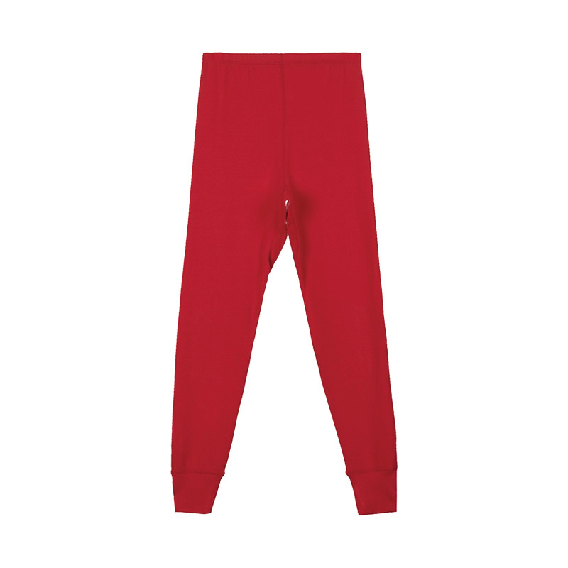 爱慕儿童正品秋冬新款男孩女孩红色中厚含羊绒保暖长裤AK3730361-图0