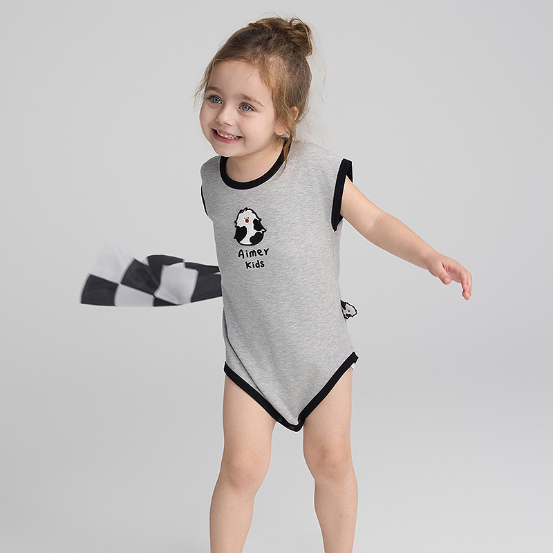 爱慕婴幼儿奶皮衣IP联名短袖家居服连体衣中性男女童无腿爬服抗菌,淘宝优惠券,粉丝福利购,淘宝优惠卷