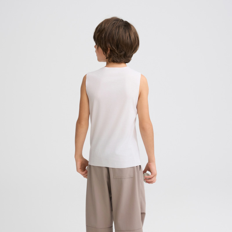 爱慕儿童男女童棉莫净痕无袖背心海藻纤维罗纹中性趋避螨虫A类 - 图3