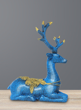 欧式风房间鹿摆件生日结婚礼物