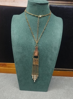 1A时尚复古宫廷款饰品集合孤品老货毛衣链卡脖项链个性大气百搭款