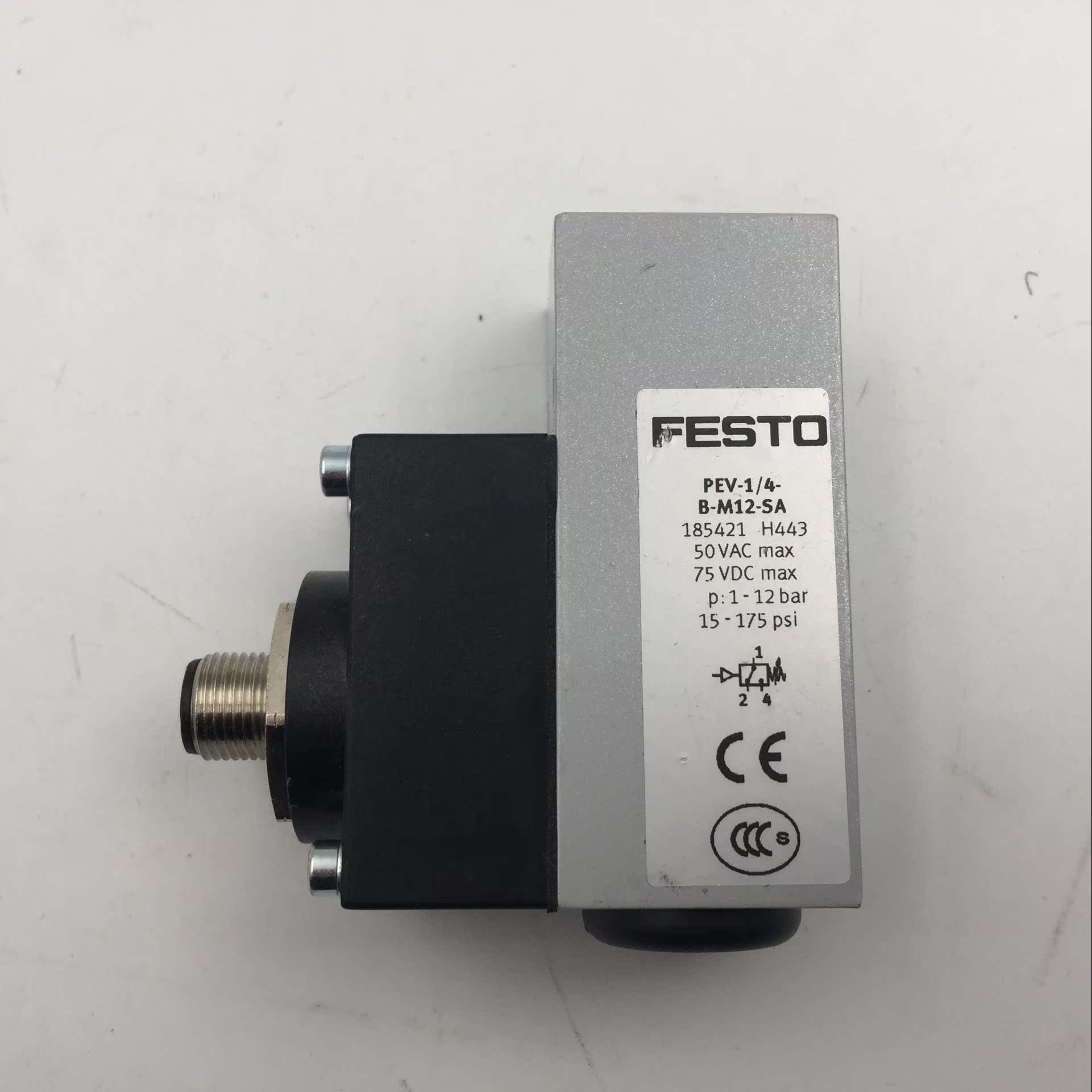 FESTO 185421 PEV-1/4-B-M12-SA - 图0