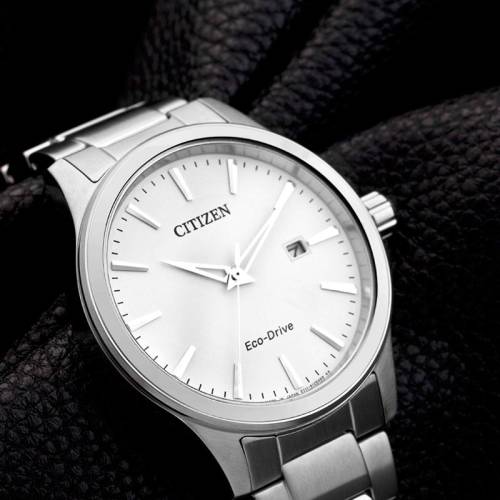 西铁城(CITIZEN)光动能男款正品商务休闲钢带腕表 BM7290-51A-图2