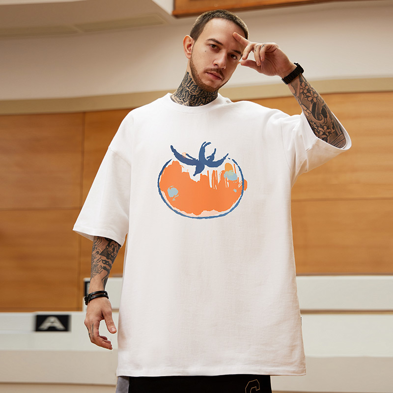 300g重磅潮牌宽松T恤胖子短袖男加肥加大码情侣半袖纯棉男装夏季