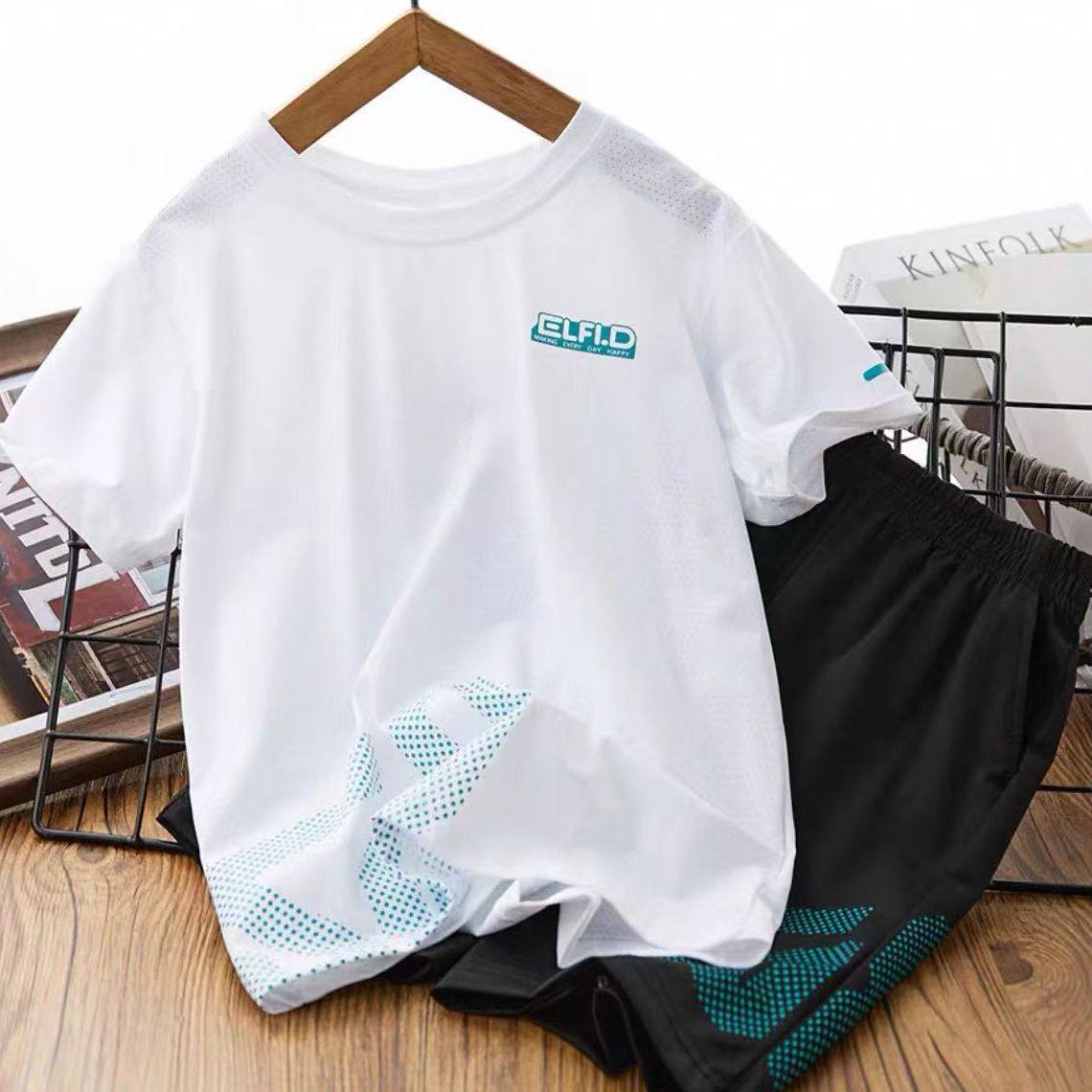 【2折专区】折扣店撤柜|亲子装中大童夏网眼速干运动透气短袖套装,淘宝优惠券,粉丝福利购,淘宝优惠卷