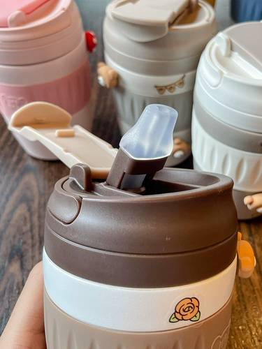 Милая трубочка, высококачественный портативный стакан со стаканом подходит для мужчин и женщин, 2022