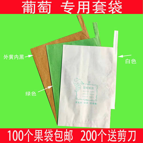 露天葡萄专用套袋葡萄袋子葡萄套袋葡萄纸袋防虫防鸟果袋包邮 - 图0