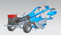 Three-dimensional Modeling Drawing UG Design of Hand Tractor Head