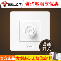 Bull Ceiling Ceiling Fan Speed Switch 220v Electric Fan Ceiling Fan Speed Regulator Universal Endless knob variable-speed panel