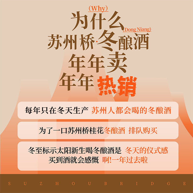 苏州桥桂花冬酿酒750ml*2瓶米酒米露酒甜酒酿米酿特产米酿糯米酒,淘宝优惠券,粉丝福利购,淘宝优惠卷