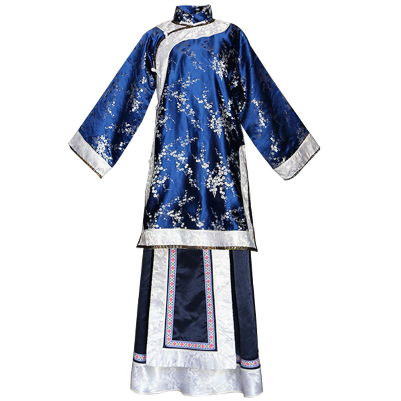 清朝老夫人太太古装中式婚礼演出服 格宣姿民族服装/舞台装