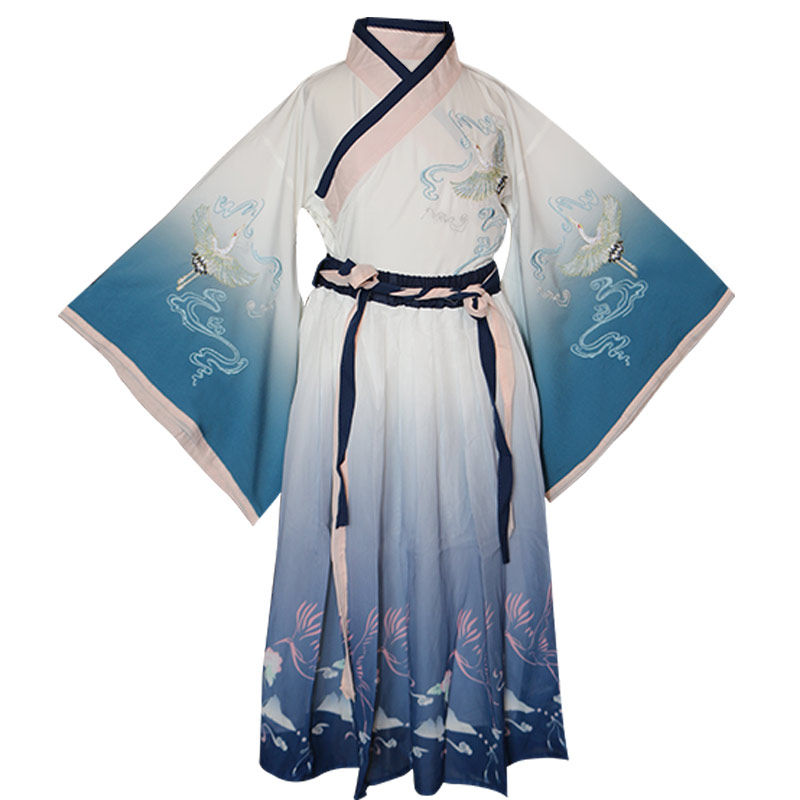 儿童学生古装国学古筝复古长裙汉服 格宣姿汉服