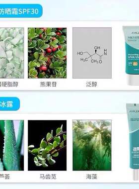 呗呗兔网红葵儿艾薇格诗瑞嘉防晒霜隔离妆前二合一干油皮水润提亮