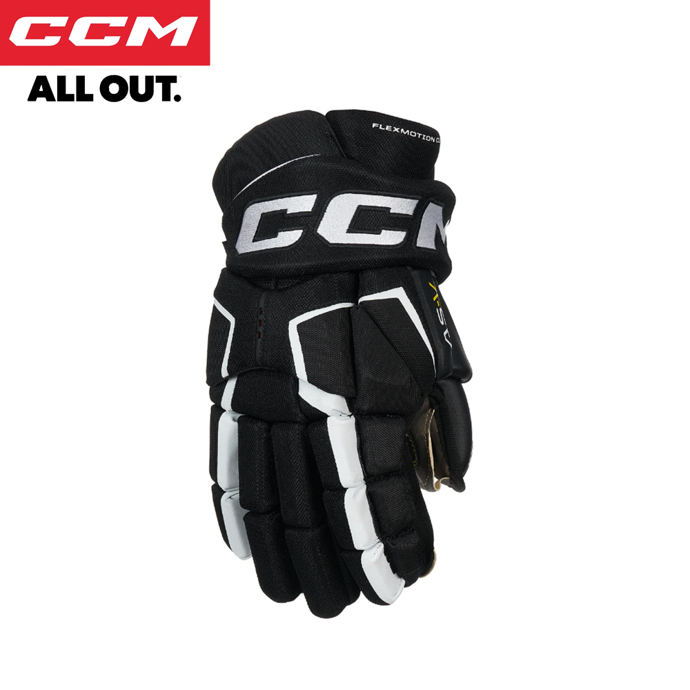 新款CCM TACKS AS-V冰球手套曲棍球手套少年成人冰球比赛高级手套 - 图3