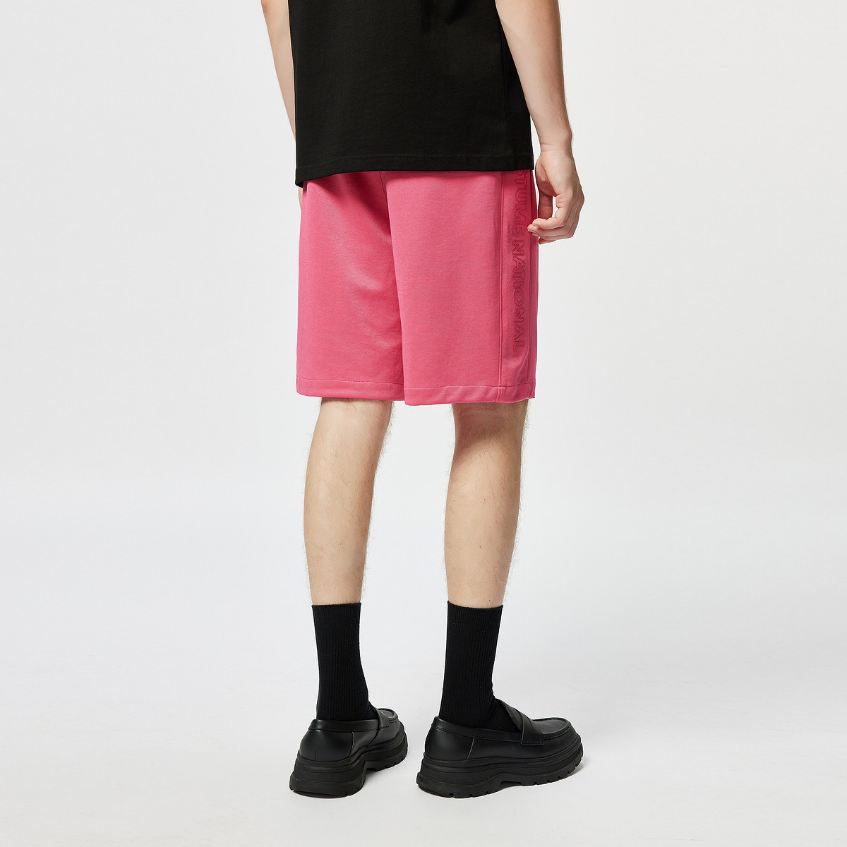 CNC男装25春夏新款休闲短裤男士宽松高端舒适印花五分短裤,淘宝优惠券,粉丝福利购,淘宝优惠卷